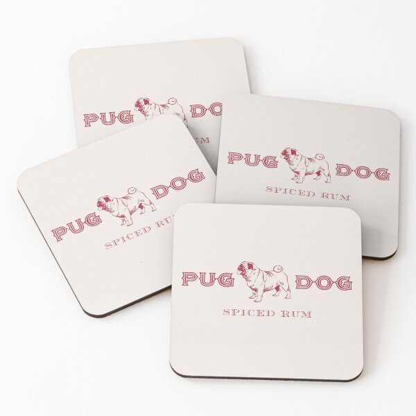 Item preview, Pug Dog Spiced Rum in Red designed and sold by Vodka Brands Corp Stock Symbol VDKB.