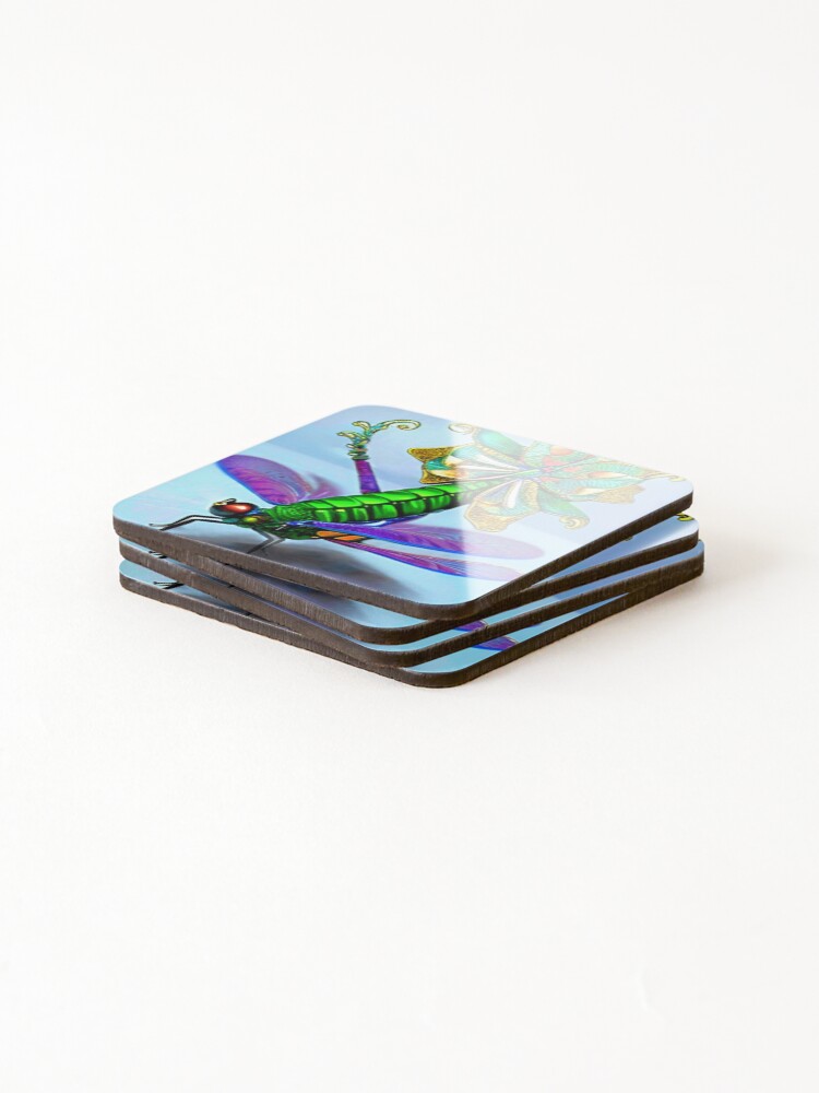 Thumbnail 4 of 5, Coasters (Set of 4), Bug In Brocade designed and sold by RitaMaye.