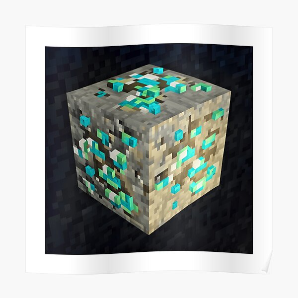 "Minecraft Diamond And Emerald" Poster for Sale by Wrath4k Redbubble