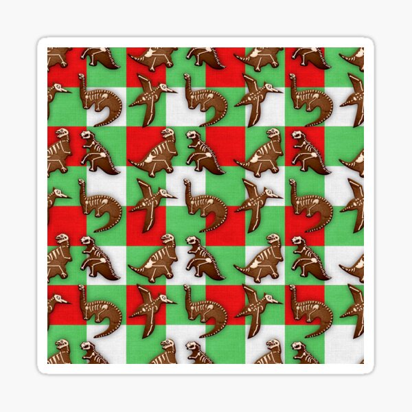 Gingerbread Dinos Sticker