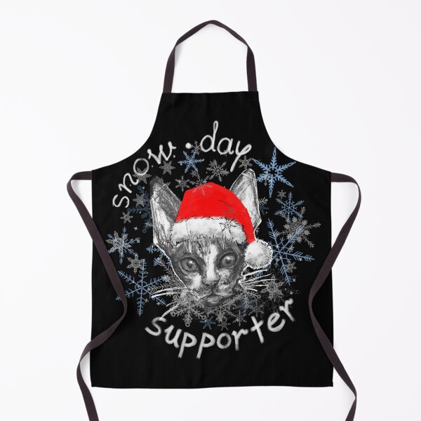 Item preview, Snow Day Supporter / Christmas Cat Closeup designed and sold by AgnieshkaSiwek.