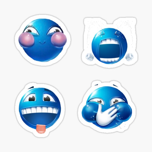 Artikel-Vorschau von blaues Emoticon-Paket, designt und verkauft von alex’s  designs.