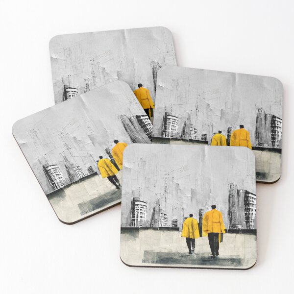 Item preview, Two Yellow Suited employees - sketch designed and sold by Michael Bollin.