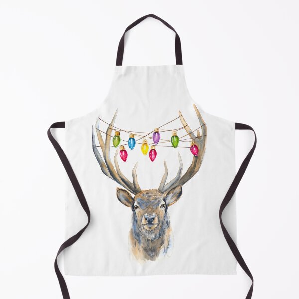 Item preview, Reindeer Christmas Watercolor, Cute Deer Art, Funny Holiday Artwork designed and sold by LukeKanelov.