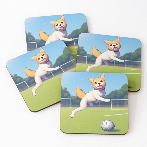 Item preview, Dog Jumping near Soccer Ball designed and sold by BAYFAIRE.