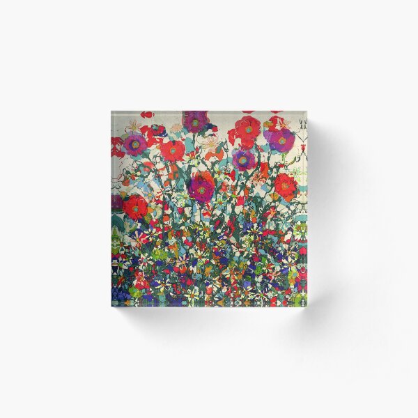 Blooming Garden Acrylic Block