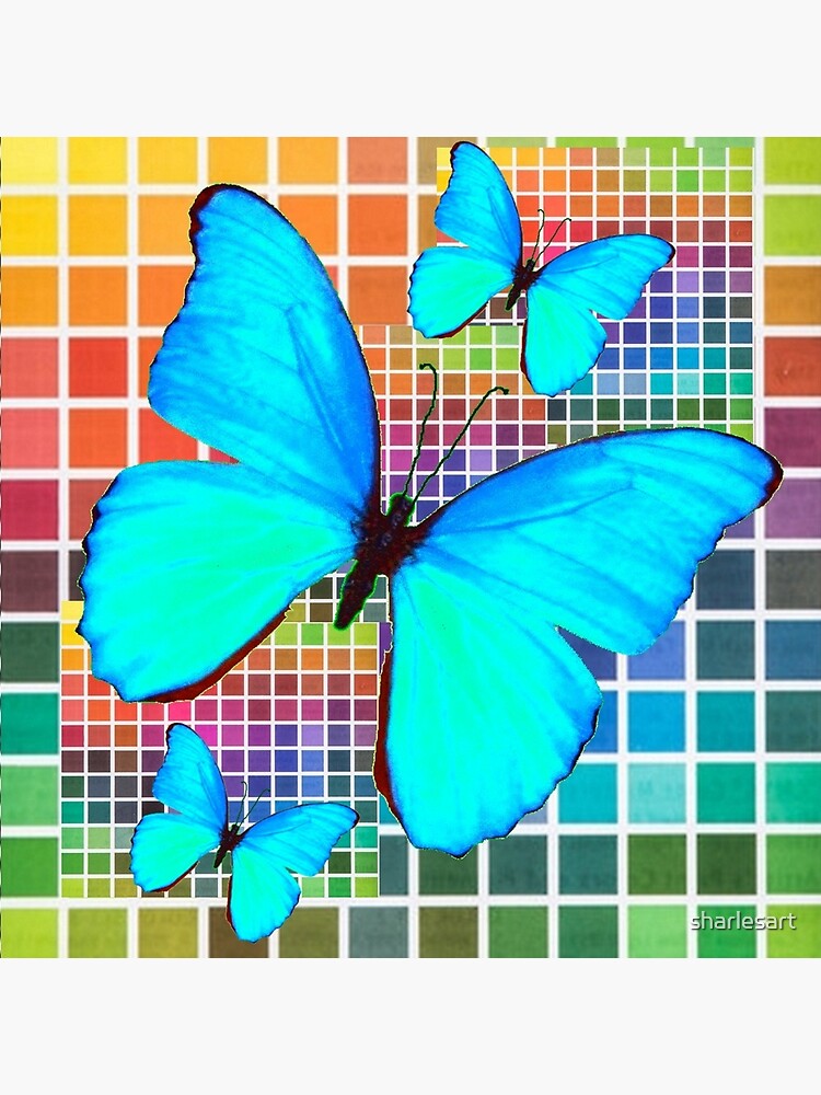 "ABSTRACT ARTIST COLOR CHART BUTTERFLY PATTERNS ART" Poster for Sale by