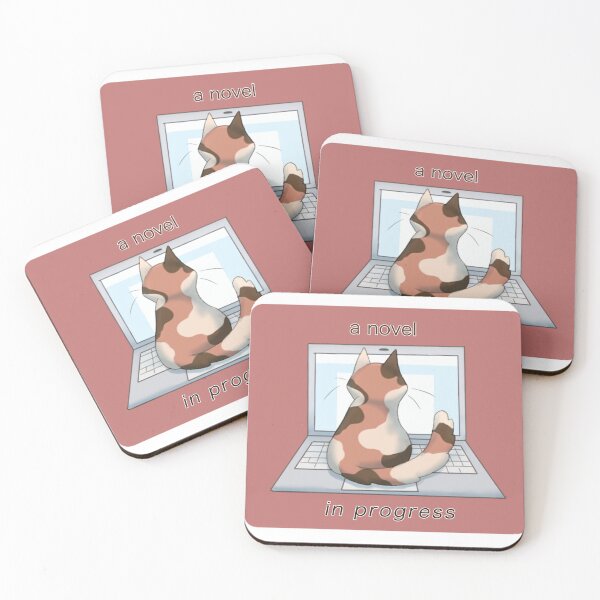 Item preview, A novel in progress Cat Laptop designed and sold by annastiinas.