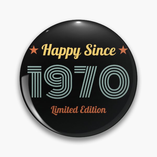 Item preview, VINTAGE HAPPY SINCE 1970 LIMITED EDITION BIRTHDAY GIFT IDEA designed and sold by Kipcio.