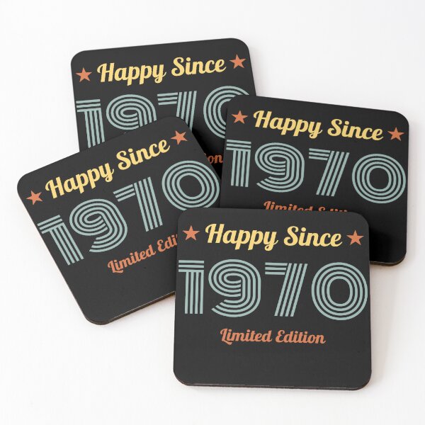 Item preview, VINTAGE HAPPY SINCE 1970 LIMITED EDITION BIRTHDAY GIFT IDEA designed and sold by Kipcio.