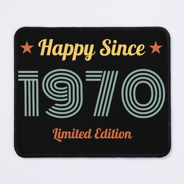 Item preview, VINTAGE HAPPY SINCE 1970 LIMITED EDITION BIRTHDAY GIFT IDEA designed and sold by Kipcio.