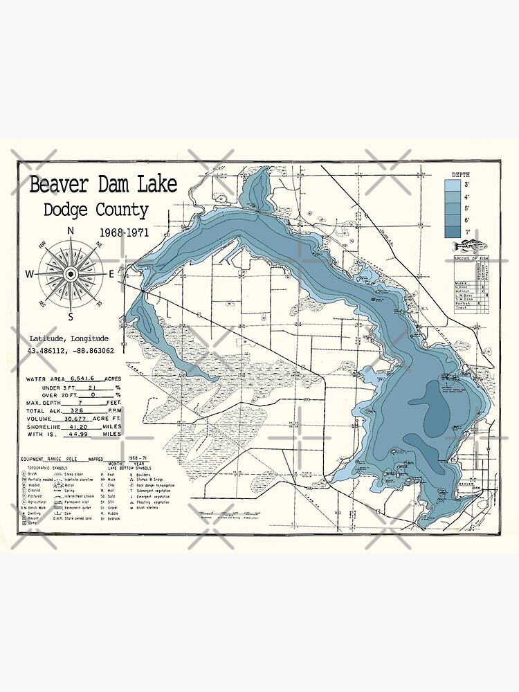 "Beaver Dam Lake WI" Poster for Sale by Jean Plout | Redbubble