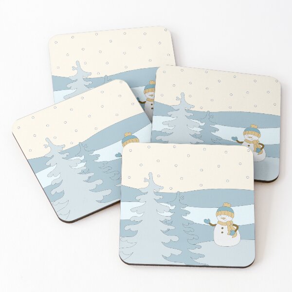 Item preview, Christmas cartoon snowman winter landscape designed and sold by EngineerGoC.
