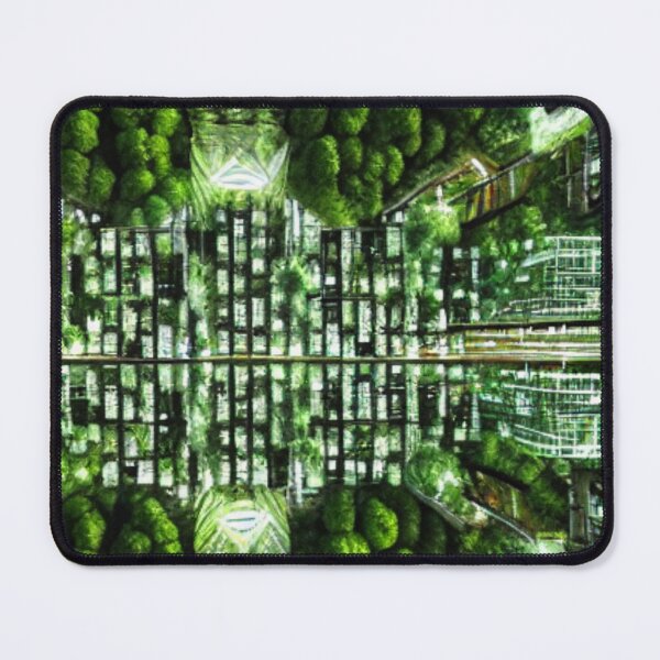 Item preview, Green City with Tree designed and sold by GrafDot.