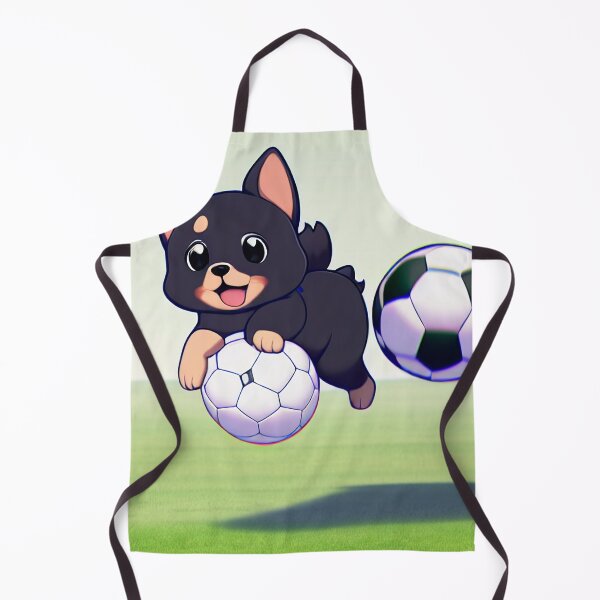 Item preview, Cute Chibi Dog Holding Soccerball designed and sold by BAYFAIRE.