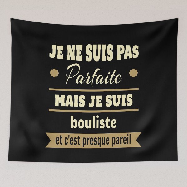 Item preview, Not perfect but petanque bowler humor designed and sold by la-petite-folie.