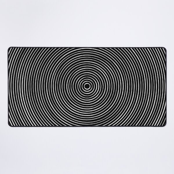 Item preview, White circle pattern - Striped, black and white graphic illustration designed and sold by vintagegraphic.