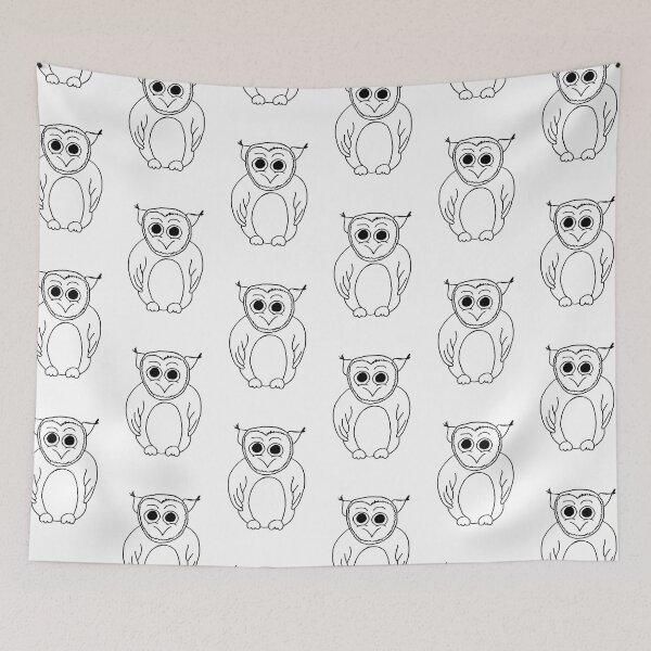 Item preview, Owl with big eyes designed and sold by Pentagonien.