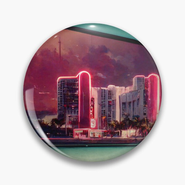 Item preview, Futuristic Miami Skyline designed and sold by jjzephyr.