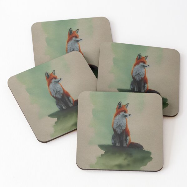 Item preview, Fox in Watercolor designed and sold by Kauila-AI.