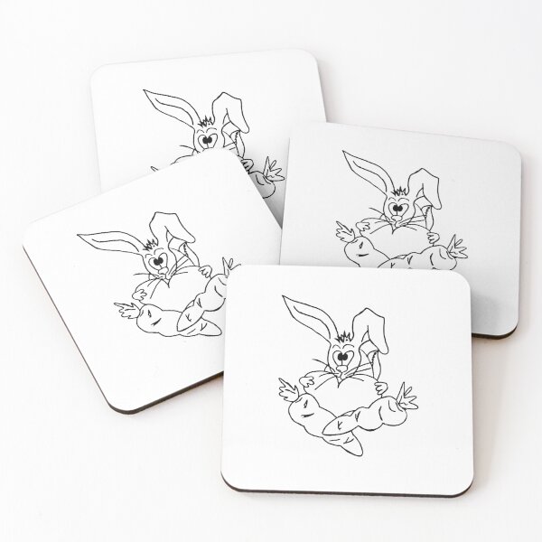 Item preview, Bunny with a heart and carrots designed and sold by Pentagonien.