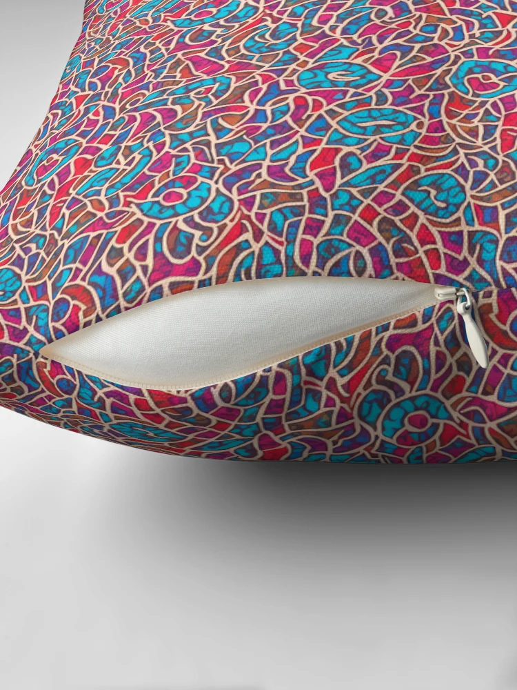 Thumbnail 2 of 4, Pillow, Abstract 016 designed and sold by AbstractWave.