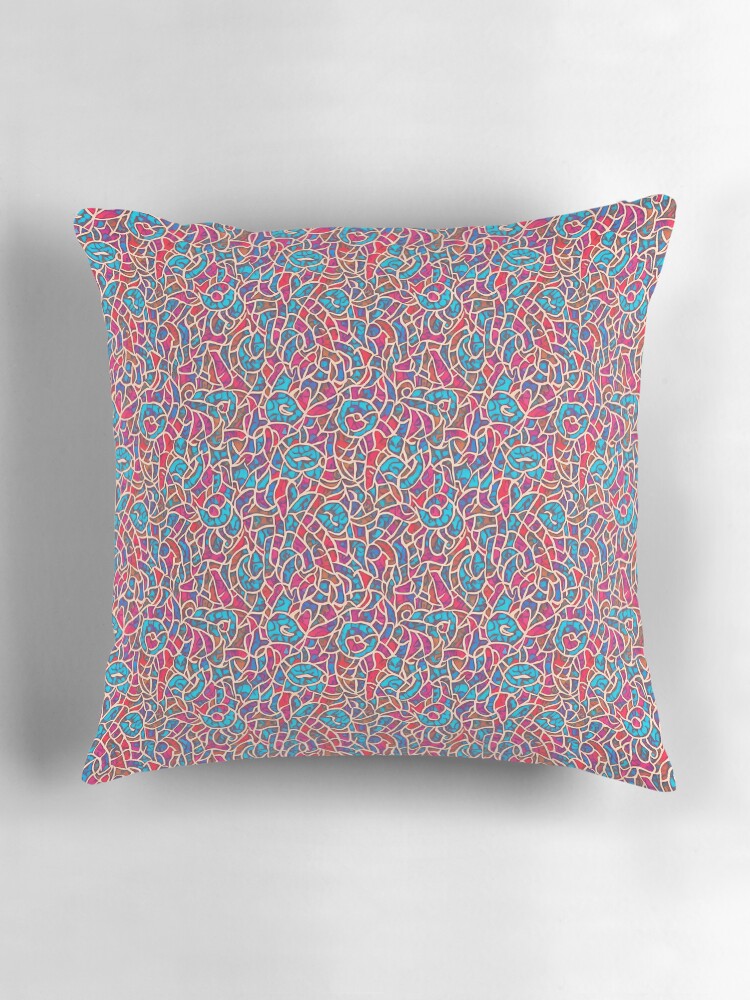 Thumbnail 3 of 4, Pillow, Abstract 016 designed and sold by AbstractWave.