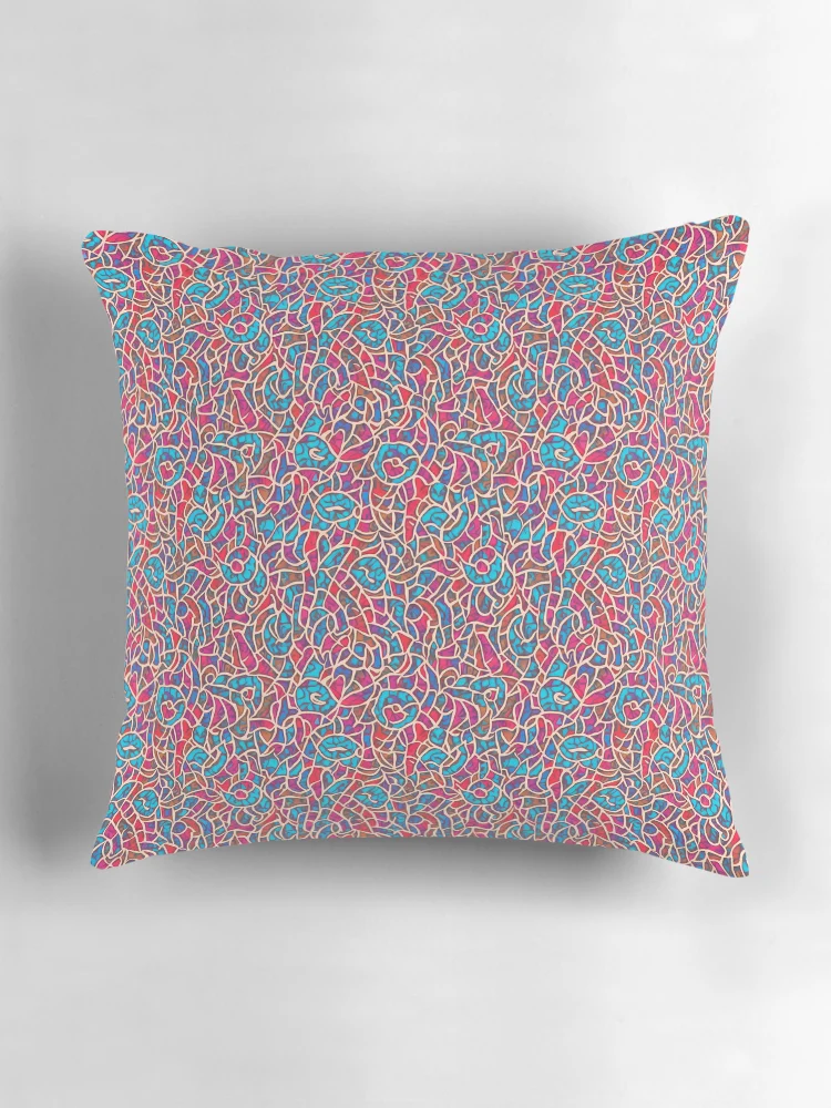 Thumbnail 3 of 4, Pillow, Abstract 016 designed and sold by AbstractWave.
