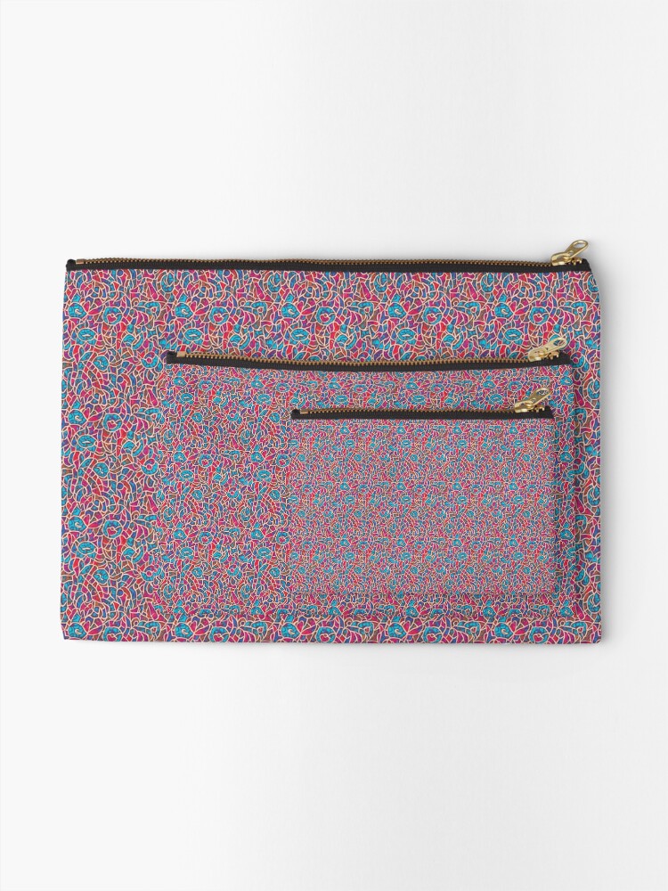Thumbnail 2 of 4, Zipper Pouch, Abstract 016 designed and sold by AbstractWave.