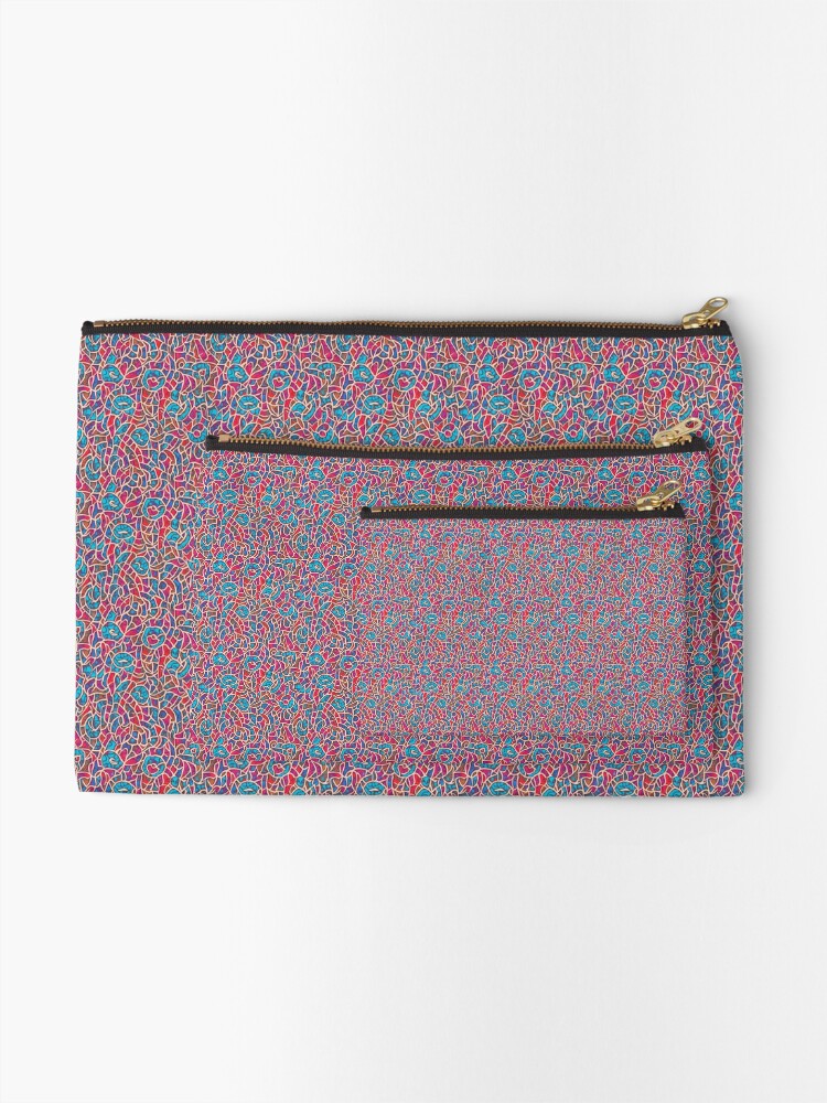 Thumbnail 2 of 4, Zipper Pouch, Abstract 016 designed and sold by AbstractWave.