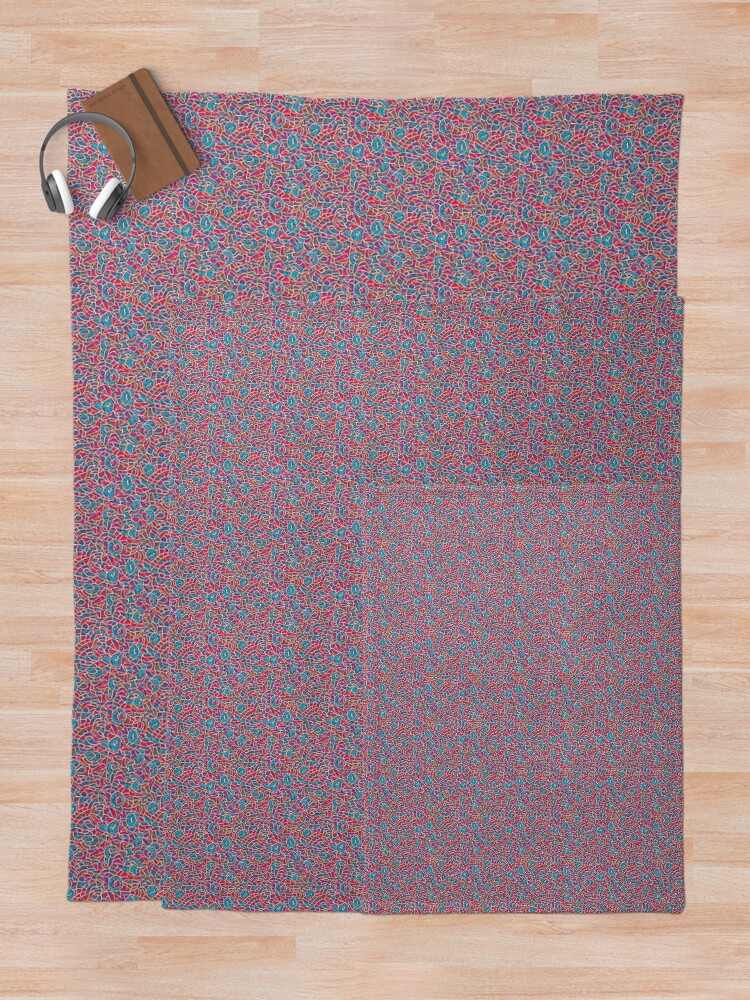 Thumbnail 5 of 6, Throw Blanket, Abstract 016 designed and sold by AbstractWave.