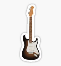 Stratocaster guitar - Sunburst Sticker