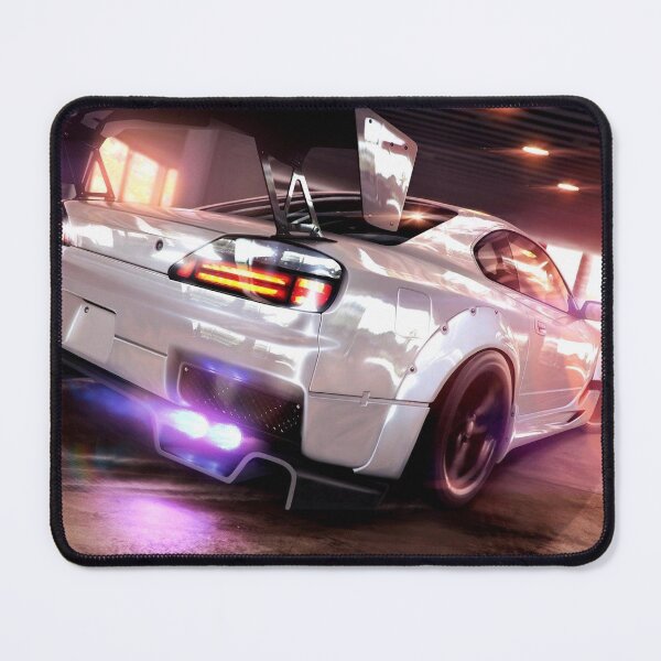 Artikelvorschau, White Nissan Silvia – JDM Drift Car, Clean Japanese Tuner Style, Silvia Performance Art entworfen und verkauft von Road To Track.