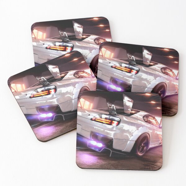 Item preview, White Nissan Silvia – JDM Drift Car, Clean Japanese Tuner Style, Silvia Performance Art designed and sold by Road To Track.