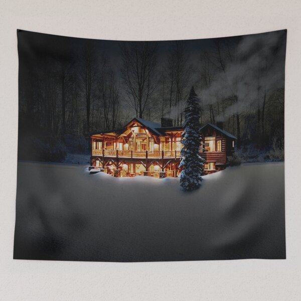 Item preview, Winter Cabin designed and sold by FantasySkyArt.