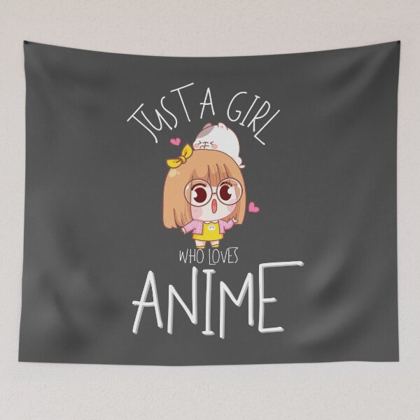 Item preview, Just A Girl Who Loves Anime Tee For Otaku Teen Girls Funny designed and sold by Mo-Am.