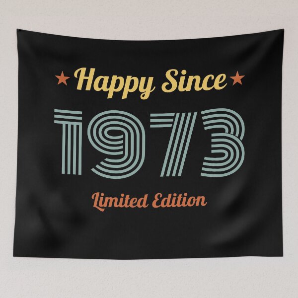 Item preview, VINTAGE HAPPY SINCE 1973 LIMITED EDITION BIRTHDAY GIFT IDEA designed and sold by Kipcio.