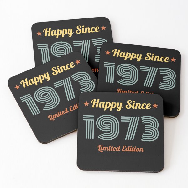 Item preview, VINTAGE HAPPY SINCE 1973 LIMITED EDITION BIRTHDAY GIFT IDEA designed and sold by Kipcio.