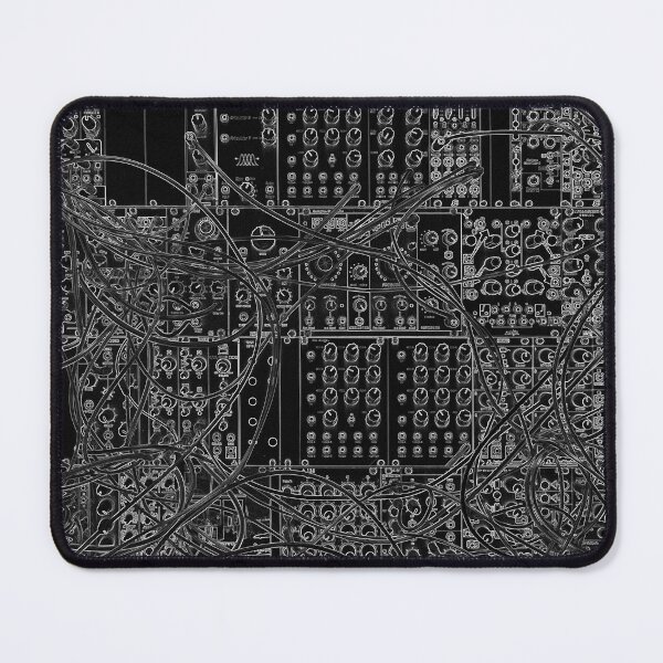 Aperçu de l'œuvre Synthétiseur analogique - conception modulaire - sur fond noir créée et vendue par ohaniki.