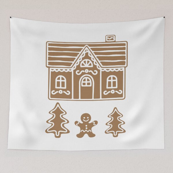 Item preview, Christmas gingerbread house illustration designed and sold by EngineerGoC.