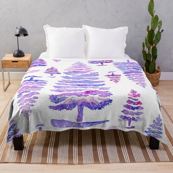 Item preview, Cosmic Pine trees watercolor pattern designed and sold by Wolshebnaja.