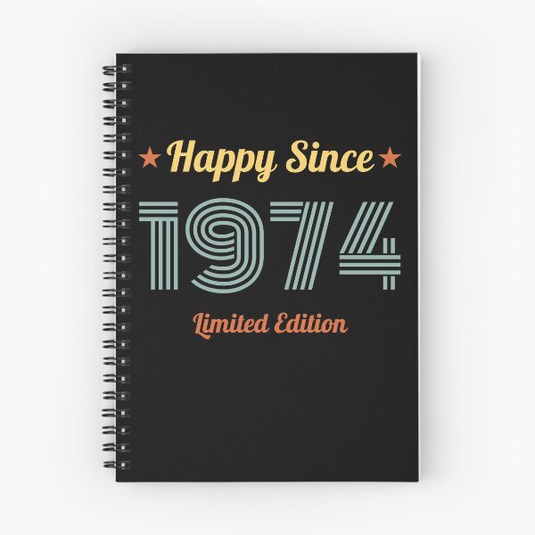 Item preview, VINTAGE HAPPY SINCE 1974 LIMITED EDITION BIRTHDAY GIFT IDEA designed and sold by Kipcio.