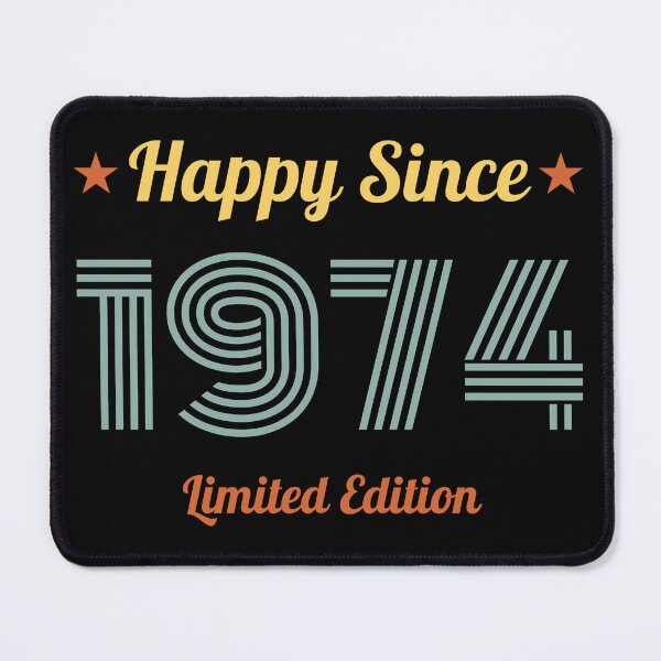 Item preview, VINTAGE HAPPY SINCE 1974 LIMITED EDITION BIRTHDAY GIFT IDEA designed and sold by Kipcio.