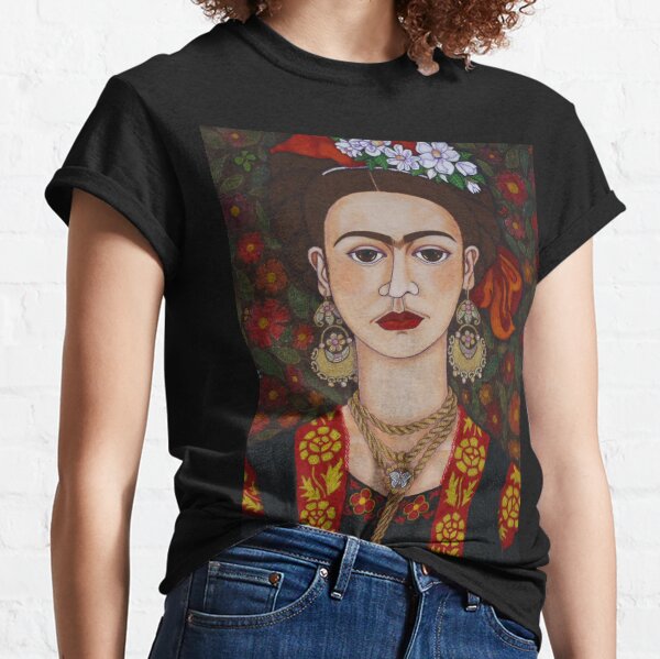 Aperçu de l'œuvre Frida avec des papillons créée et vendue par Madalena Lobao-Tello.