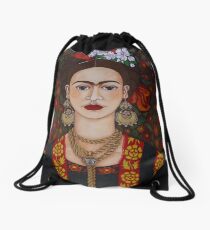 Frida Kahlo mit Schmetterlingen Turnbeutel