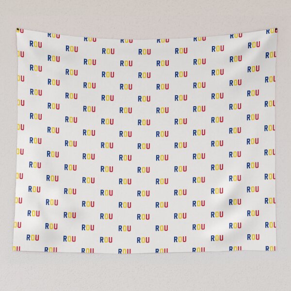 Item preview, ROU (Romania) Blue / Gold / Red - White Background designed and sold by PEK1787.