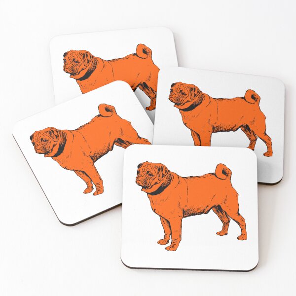 Item preview, Cute Pug dog in Orange | Dogs world designed and sold by Giovanni-c.
