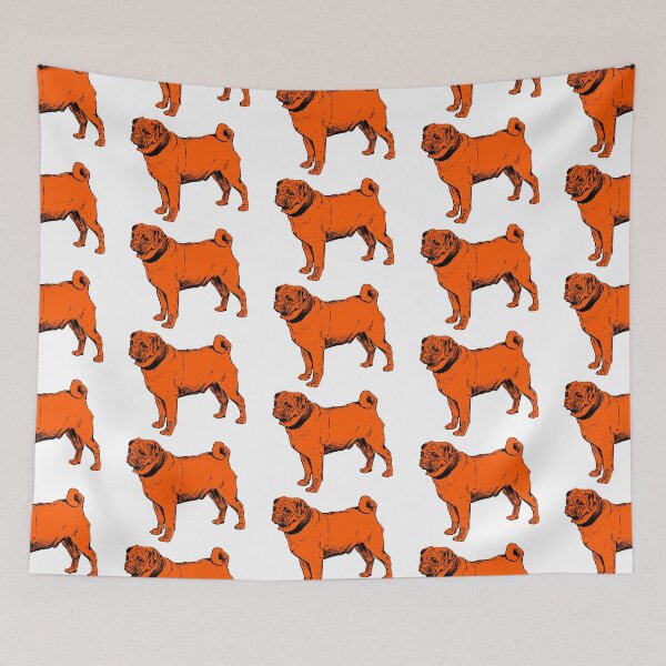 Item preview, Cute Pug dog in Orange | Dogs world designed and sold by Giovanni-c.