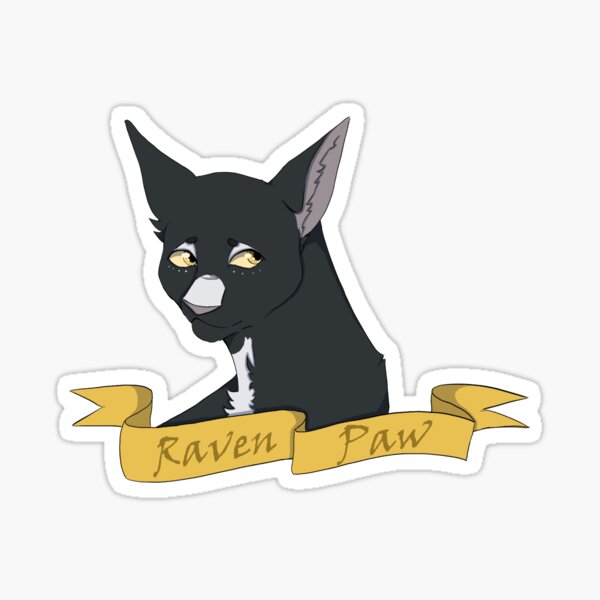 Warrior Cats Ravenpaw Sticker for Sale by Keef-Korner