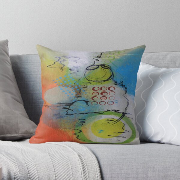 Flying in the Clouds Throw Pillow